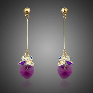 Francesca Petrucci Náušnice Swarovski Elements Romagna - srdíčko - Barevná/více barev E0259