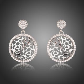 Francesca Petrucci Náušnice  Swarovski Elements Sessa - Stříbrná E0281