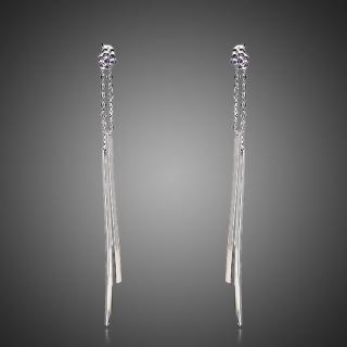 Francesca Petrucci Náušnice Swarovski Elements Sordi - Fialová E0012