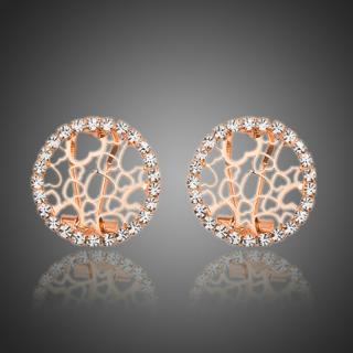 Francesca Petrucci Náušnice Swarovski Elements Toloni - Zlatá E0165