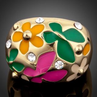 Francesca Petrucci Prsten Swarovski Elements Cyrille - Barevná/více barev / 57 P0053