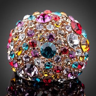 Francesca Petrucci Prsten Swarovski Elements Oberti - 57 / Barevná/více barev P0102