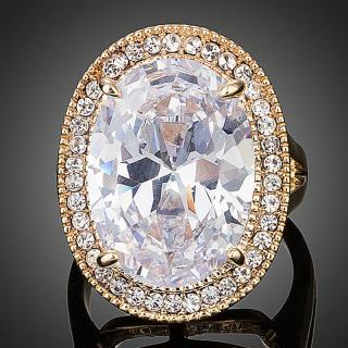 Francesca Petrucci Prsten Swarovski Elements Vero - Bílá/čirá / 57 P0139