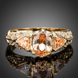 Francesca Petrucci Prsten Swarovski Elements Vinci - 59 / Oranžová P0137