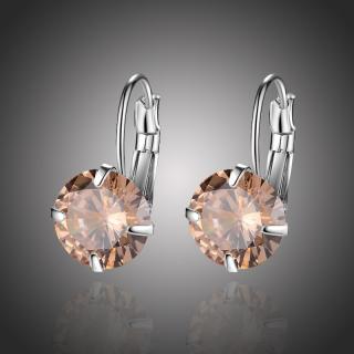 Sisi Jewelry Náušnice Swarovski Elements Megan Champagne - Žlutá E1891
