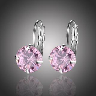 Sisi Jewelry Náušnice Swarovski Elements Megan Rose - Růžová E1892