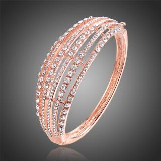Victoria Filippi Bangles náramek se zirkony Thierry - Bílá/čirá BN0109
