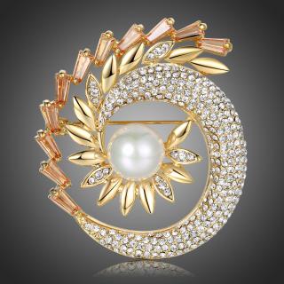 Victoria Filippi Brož Swarovski Elements Agnesi Gold - Champagne B0099
