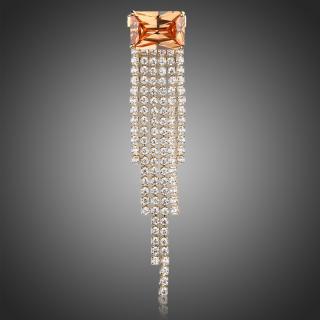 Victoria Filippi Brož Swarovski Elements Bazziolita - Oranžová B0091