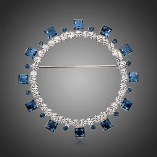 Victoria Filippi Brož Swarovski Elements De Laurentis - Modrá B0108