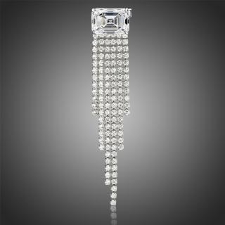 Victoria Filippi Brož Swarovski Elements Jeanne - Bílá/čirá B0090