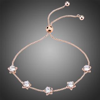 Victoria Filippi Náramek Swarovski Elements De Campo - 23,5 cm / Bílá/čirá NR0191