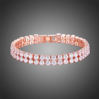 Victoria Filippi Náramek Swarovski Elements Jerome - Bílá/čirá / 18 cm (XS) NR0206