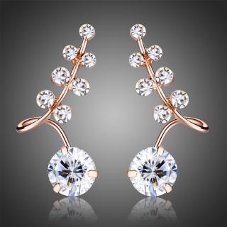 Victoria Filippi Náušnice Swarovski Elements Catarita - Bílá/čirá E0321