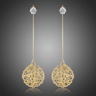 Victoria Filippi Náušnice Swarovski Elements Claudina - Zlatá E0398