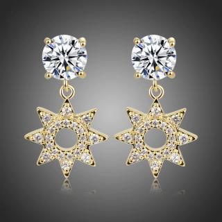 Victoria Filippi Náušnice Swarovski Elements Claudine - Zlatá E0417