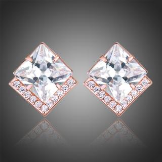 Victoria Filippi Náušnice Swarovski Elements Cristala - Bílá/čirá E0316