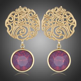 Victoria Filippi Náušnice Swarovski Elements Hermosa - Purpurová E0383