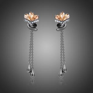 Victoria Filippi Náušnice Swarovski Elements Maya - Champagne E0368