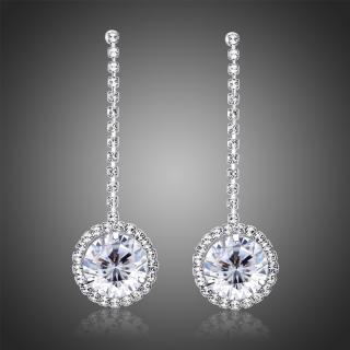 Victoria Filippi Náušnice Swarovski Elements Perugia - Bílá/čirá E0338