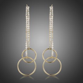 Victoria Filippi Náušnice Swarovski Elements Sebastiana - Zlatá E0397