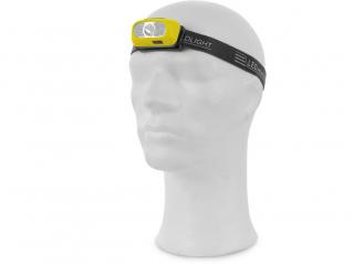 Čelovka CREE LED XPG, nabíjecí, fluorescenční žluto-černá