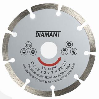Diamantový kotouč segmentový STANDARD 115x22,23 9seg. / 34 x 2 x 7