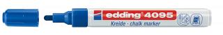 Edding 4095 křídový popisovač 10 ks Barva: Modrá
