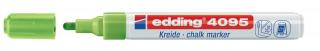 Edding 4095 křídový popisovač 10 ks Barva: Světle zelená