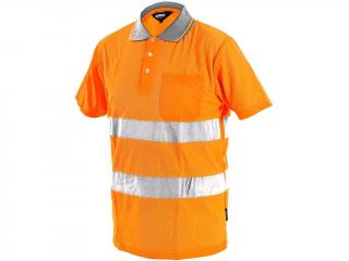 Pánská reflexní polokošile DOVER, oranžová Velikost oděvu: 2XL