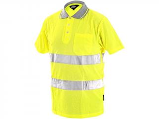Pánská reflexní polokošile DOVER, žlutá Velikost oděvu: 2XL
