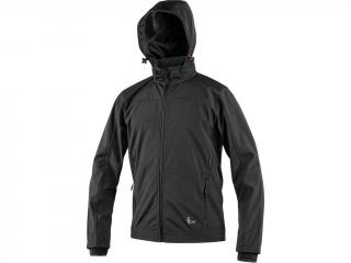 Pánská softshell bunda CXS LAVAL, černá Velikost oděvu: 4XL
