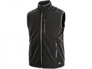 Pánská softshell vesta TOPEKA, černá Velikost oděvu: 2XL