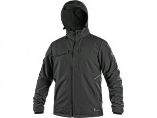 Pánská zimní bunda CXS STRETCH, softshell, černá Velikost oděvu: L