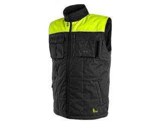 Pánská zimní vesta SEATTLE, černo-žlutá Velikost oděvu: 2XL