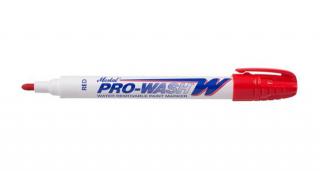 Popisovač Markal Pro Wash W 48 kusů Barva: Červená