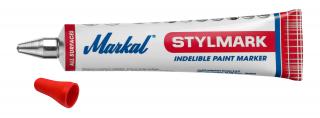 Průmyslový popisovač Markal Stylmark v tubě 2 mm 10ks Barva: Červená