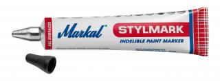 Průmyslový popisovač Markal Stylmark v tubě 3 mm 10ks Barva: Černá