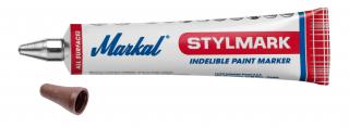 Průmyslový popisovač Markal Stylmark v tubě 3 mm 10ks Barva: Hnědá