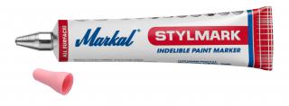 Průmyslový popisovač Markal Stylmark v tubě 3 mm 10ks Barva: Růžová