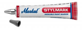 Průmyslový popisovač Markal Stylmark v tubě 3 mm 10ks Barva: Šedá
