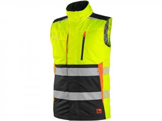 Vesta CXS BENSON, výstražná, zateplená, žluto-černá Velikost oděvu: XL