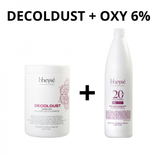 AKCE MĚSÍCE Bheysé Decoldust bílý odbarvovací/melírovací prášek 400 g + OXY 6%