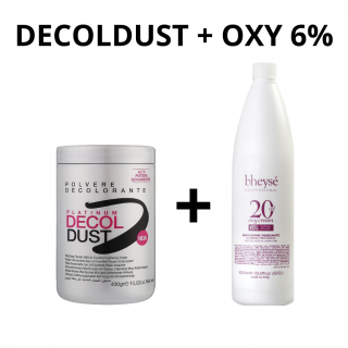 AKCE MĚSÍCE Bheysé Decoldust platinum odbarvovací/melírovací prášek 400 g + OXY 6%