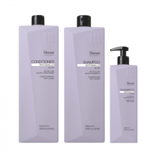 AKCE MĚSÍCE Bheysé řada s fialovým pigmentem pro blond vlasy ANTIGIALLO - šampon 1000 ml + kondicionér 1000 ml + šampon 300 ml