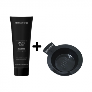 AKCE MĚSÍCE Regenerační balzám pro poškozené, tmavé i blond vlasy - ONCARE BLACK - BALM 250 ml + MISKA ZDARMA