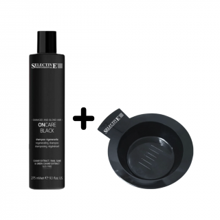 AKCE MĚSÍCE Regenerační šampon pro poškozené, tmavé i blond vlasy - ONCARE BLACK - SHAMPOO 275 ml + MISKA ZDARMA