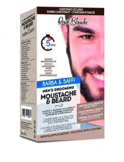 Barva na vousy a knír bez amoniaku - RENÉE BLANCHE - MOUSTACHE & BEARD Odstín: 3N TMAVĚ HNĚDÁ