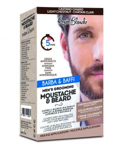 Barva na vousy a knír bez amoniaku - RENÉE BLANCHE - MOUSTACHE & BEARD Odstín: 5N SVĚTLE HNĚDÁ