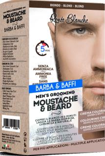 Barva na vousy a knír bez amoniaku - RENÉE BLANCHE - MOUSTACHE & BEARD Odstín: 7N BLOND